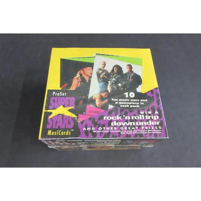 1991 Pro Set Super Star Music Cards Series 2 Box