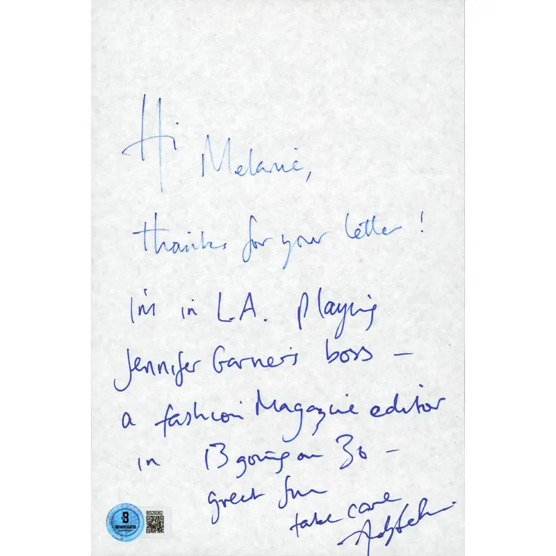 Andy Serkis Lord of the Rings "Hi, Take Care." Signed 6x9 Letter BAS #BS29262