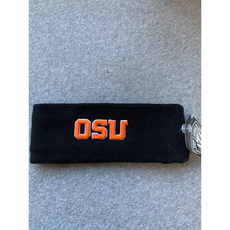 Black Oregon Beavers Winter Headband
