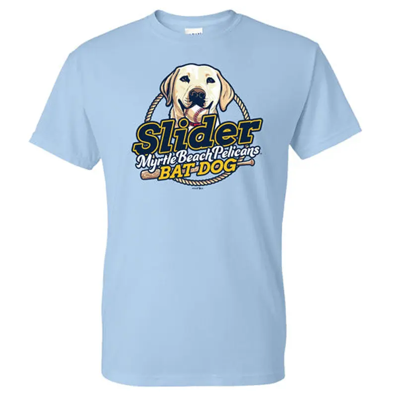 Myrtle Beach Pelicans Go Teez Light Blue Slider Tee