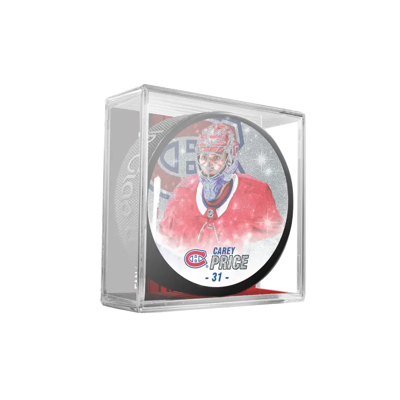 NHLPA Carey Price #31 Montreal Canadiens Special Edition Glitter Puck In Cube