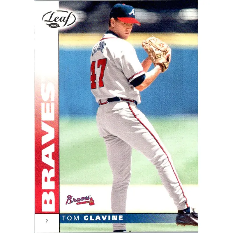 2002 Leaf Press Proofs Blue Tom Glavine #8