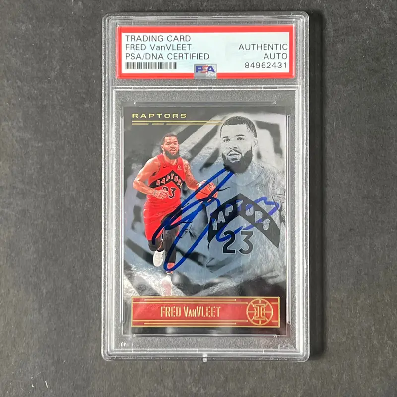 2020-21 Panini Illusions #31 Fred VanVleet Signed Card AUTO PSA Slabbed Raptors