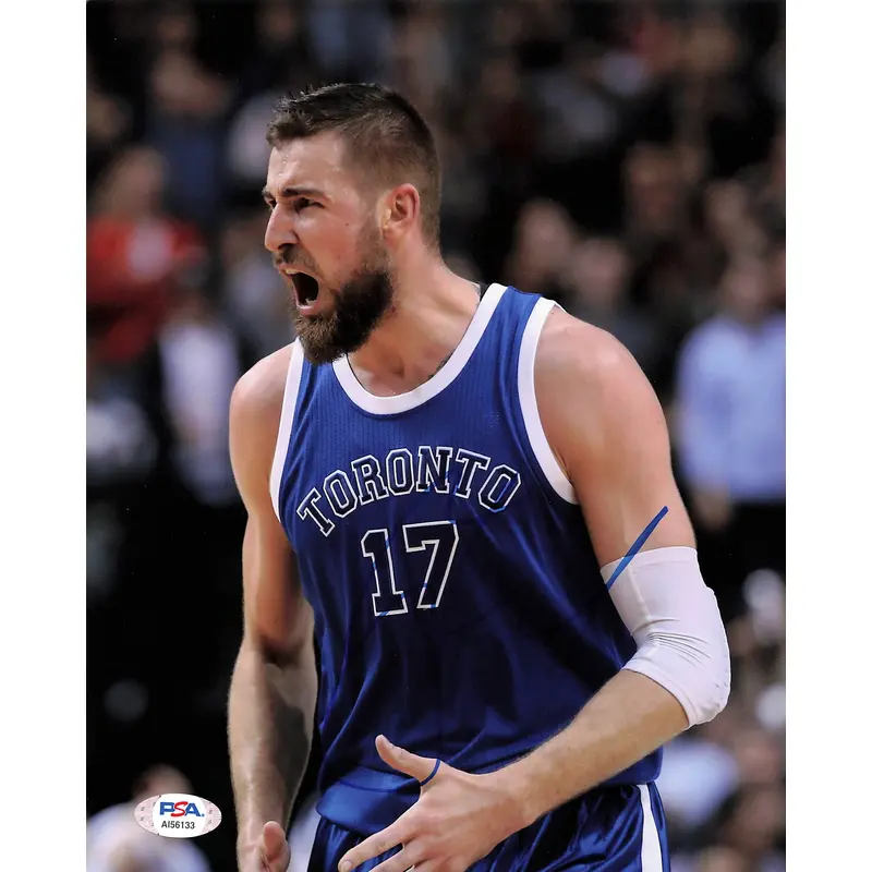 Jonas Valanciunas signed 8x10 photo PSA/DNA Toronto Raptors Autographed