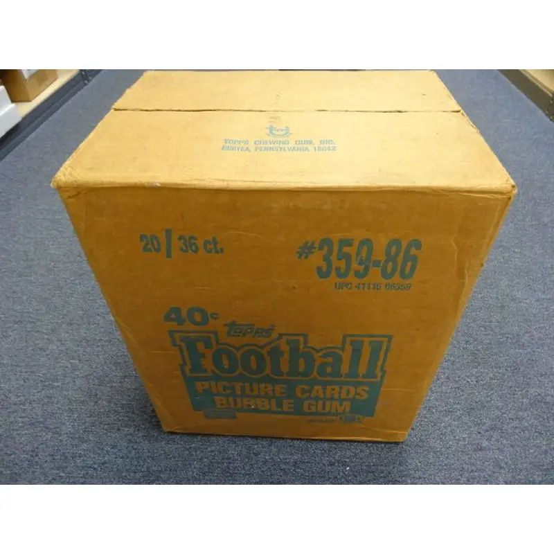 1986 Topps Football Unopened Wax Case (20 Box)