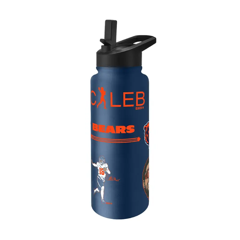 Chicago Bears/Breaking T 34oz Caleb Williams Native Quencher Bottle