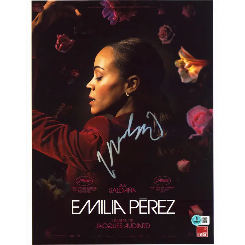 Jacques Audiard Emilia Perez Authentic Signed 11x14 Vertical Photo BAS #BS05190