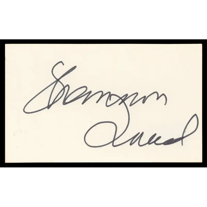 Shannon Tweed Electra Authentic Signed 3x5 Index Card Autographed BAS #BN06475