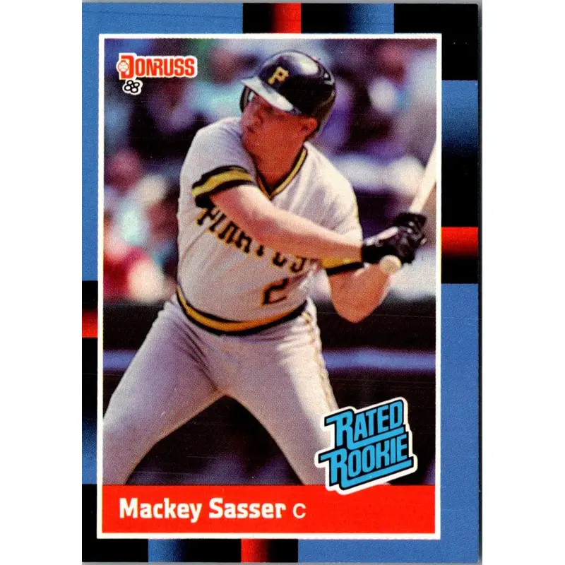 1988 Leaf Mackey Sasser #28 Rookie