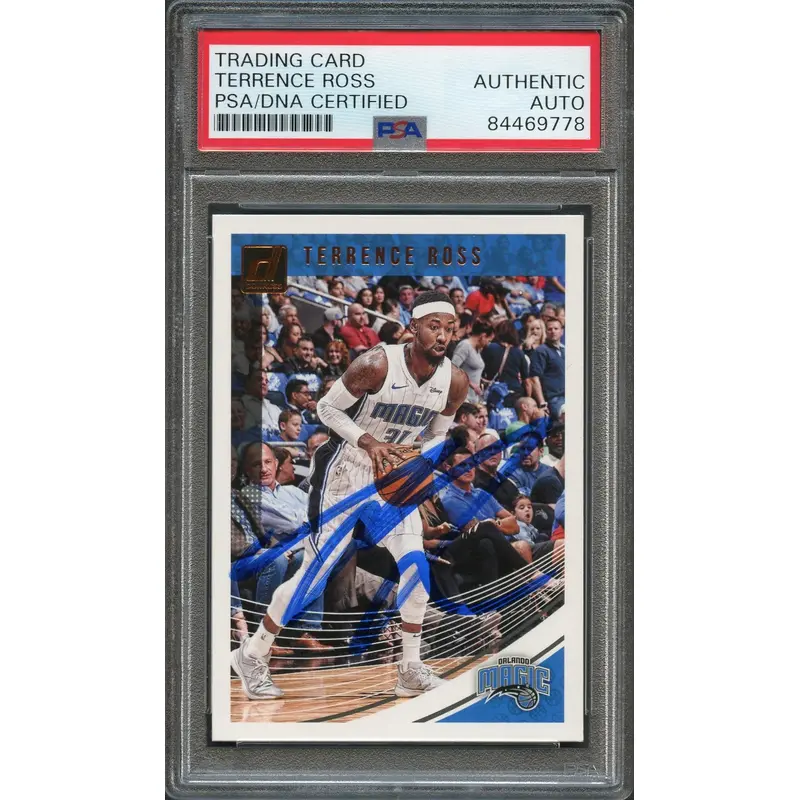 2018 Donruss #29 Terrence Ross Signed Card AUTO PSA Slabbed Magic