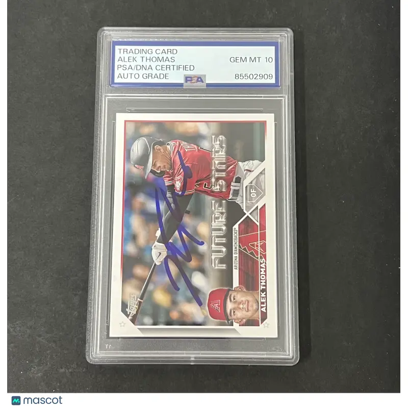 2023 Topps Update Series Two #568 Alek Thomas signed card PSA Auto 10