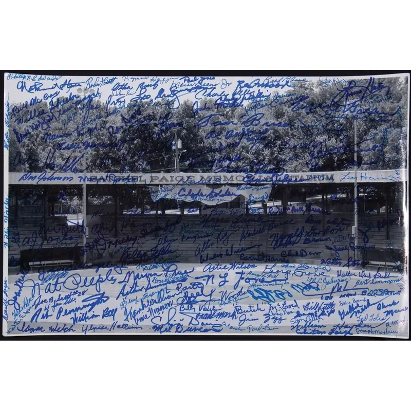 Negro League Signed Autographed 11x17 Baseball Photo With 170 Signatures!