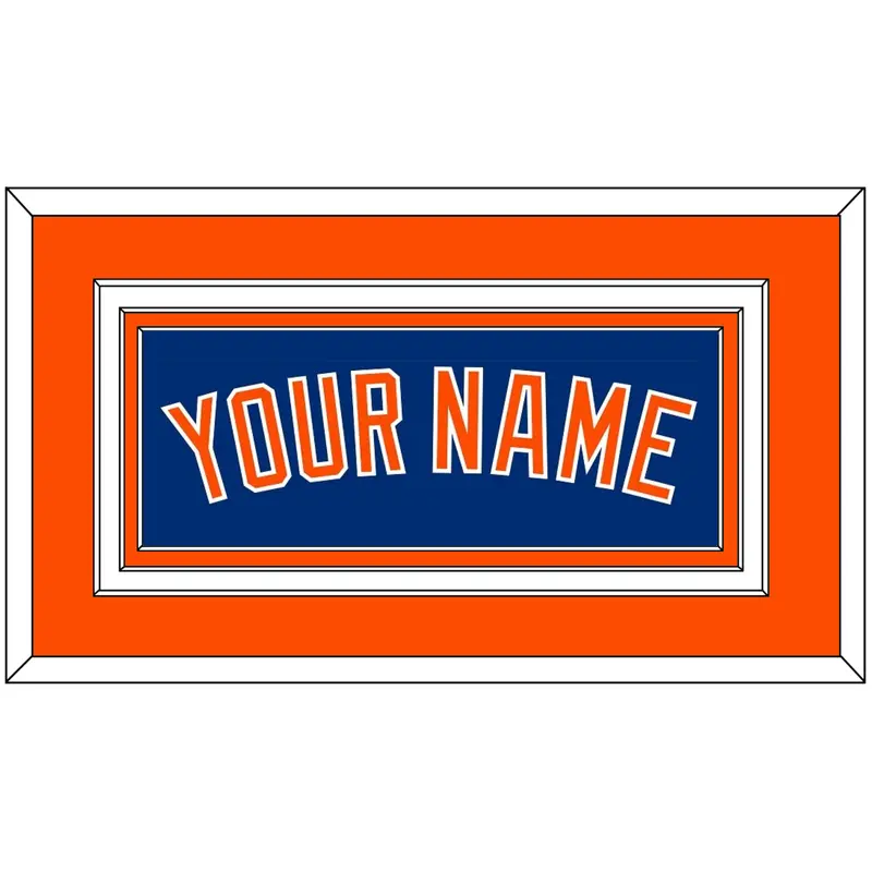 New York Name - Alternate Home Blue - Triple Mat 3