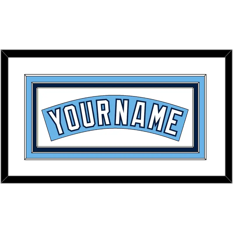 Tampa Bay Nameplate - Alternate Columbia Blue (2010-2018) - Triple Mat 1