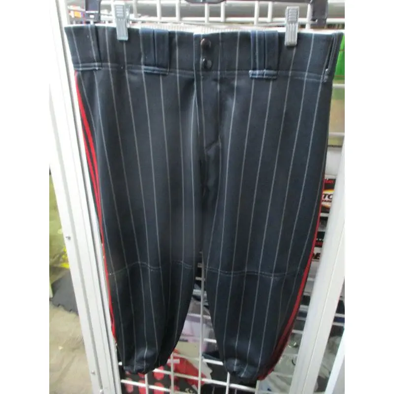 Used Swaggie Athlete Pin Striped and Red Piping Elastic Bottom Pants Youth Large