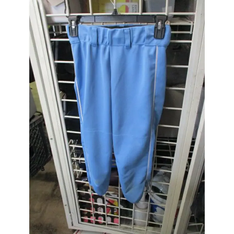 Used The Gluv Blue & White Piping Softball Pants Adult Size XS - wear on ankles