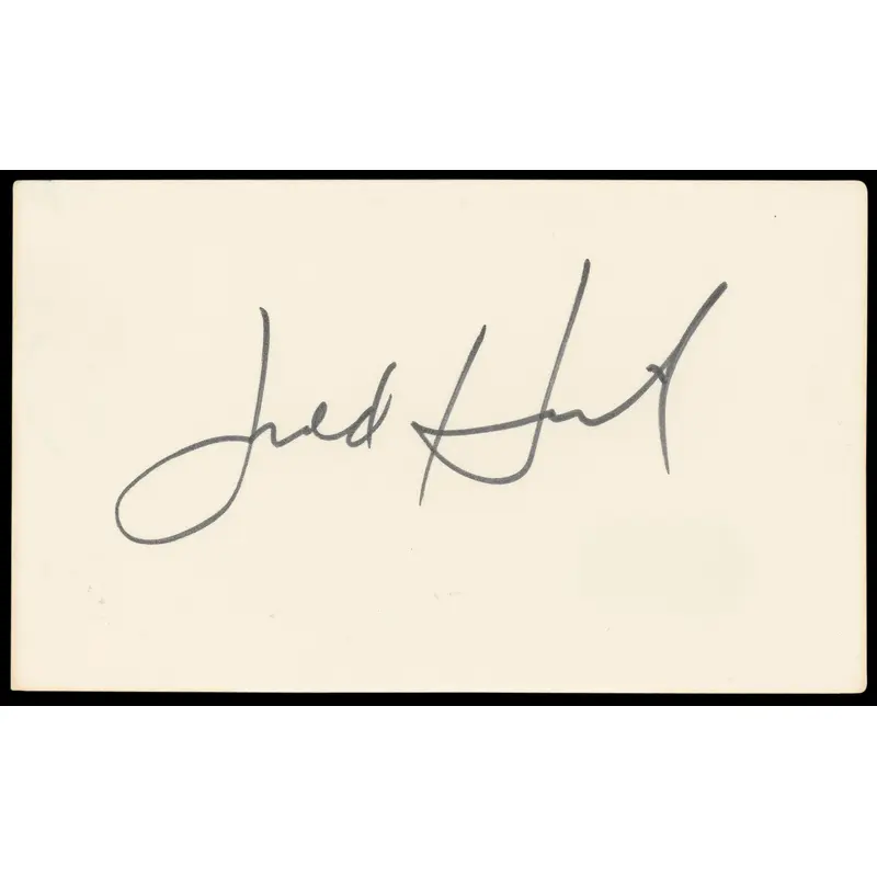 Judd Hirsch Independence Day Authentic Signed 3x5 Index Card BAS #BL98620