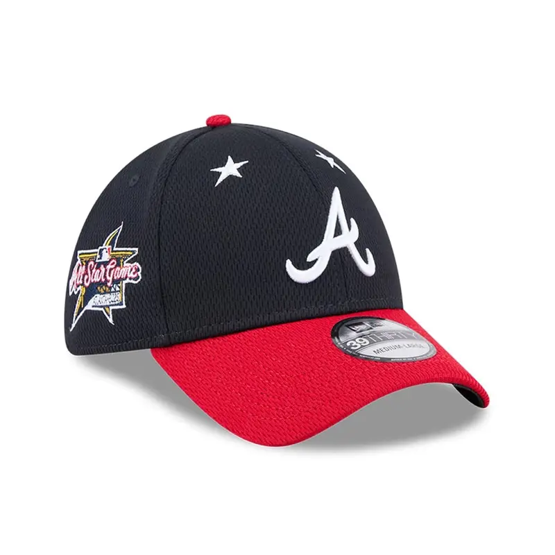 Atlanta Braves MLB 2025 All Star Game Navy 39THIRTY Stretch Fit Cap