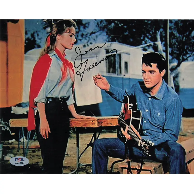 JOAN FREEMAN signed 8x10 photo PSA/DNA Autographed Elvis Presley
