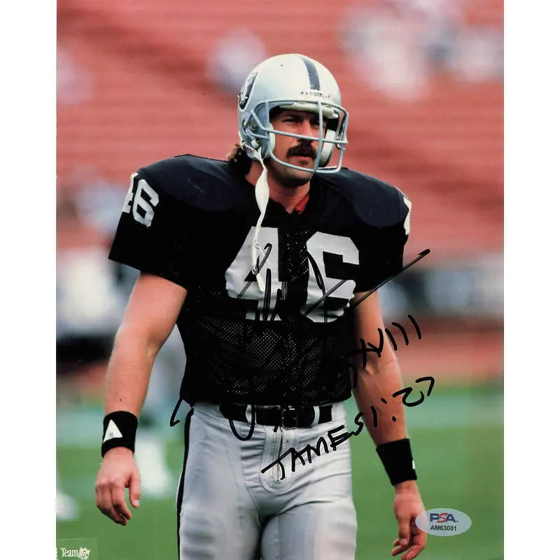 Todd Christiansen signed 8x10 photo PSA/DNA Raiders Autographed