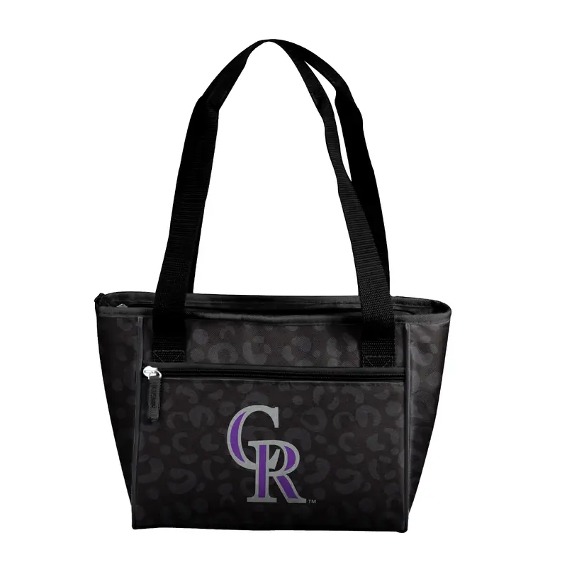 Colorado Rockies Leopard Print 16 Can Cooler Tote