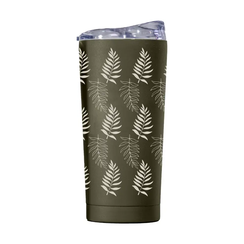 Jungle Collection Sand Palm Leaves 20oz Powder Coat Tumbler