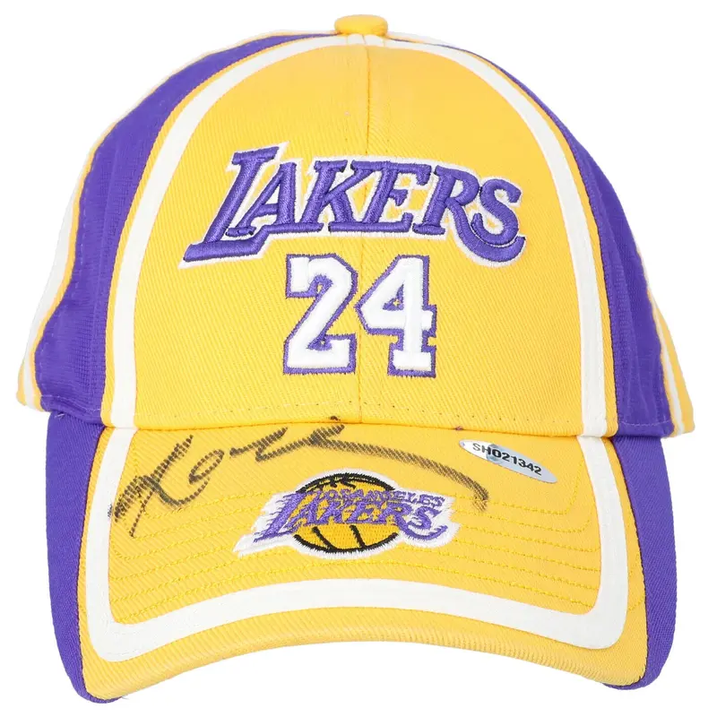 Kobe Bryant Signed Los Angeles Lakers Hat UDA Upper Deck COA