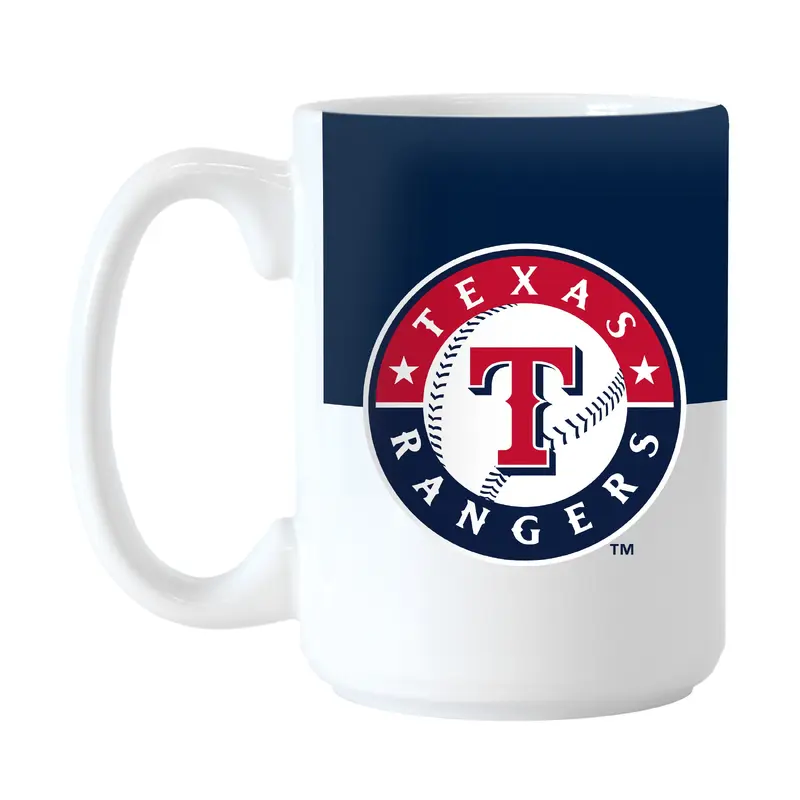 Texas Rangers Color Block 15 oz Sublimated Mug