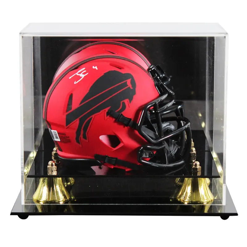 Bills James Cook Authentic Signed Rave Speed Mini Helmet W/ Case BAS Witnessed