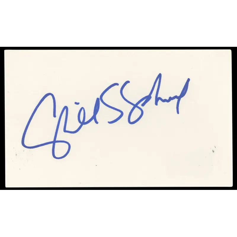 Cybill Shepherd Moonlighting Authentic Signed 3x5 Index Card BAS #BP50592