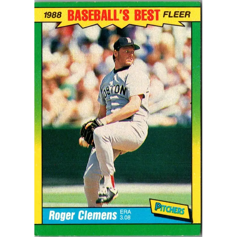 1988 Fleer Baseball's Best Sluggers vs Pitchers Roger Clemens #9