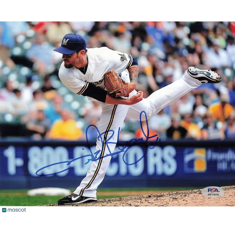Michael Blazek Signed 8x10 Photo PSA Milwaukee Brewers