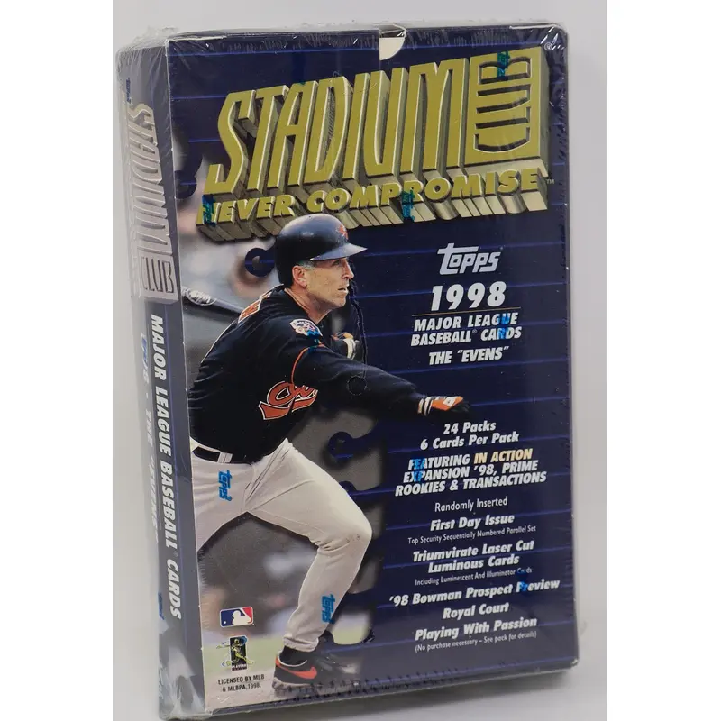 1998 Topps Stadium Club Baseball The Evens Box (Retail) (24/6)