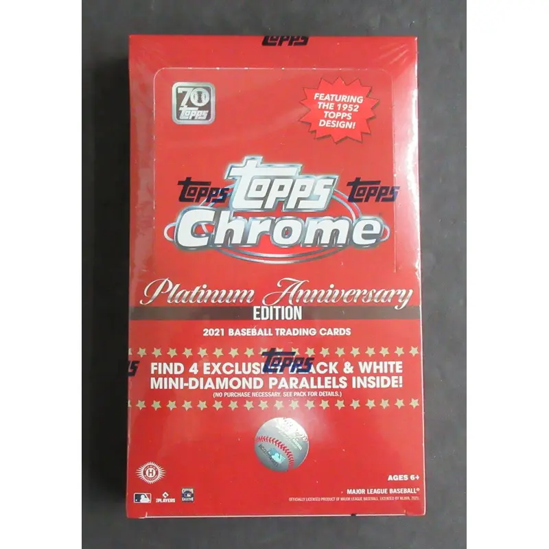 2021 Topps Chrome Baseball Platinum Anniversary Lite Box (Hobby) (16/4)