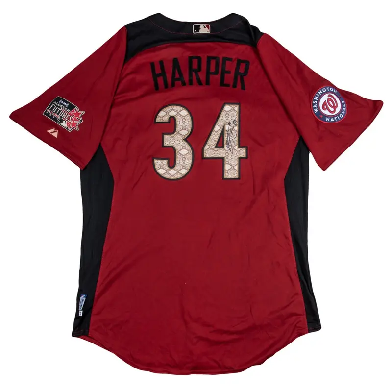Bryce Harper Rookie Signed 2011 All Star Game Futures Team USA Jersey Beckett