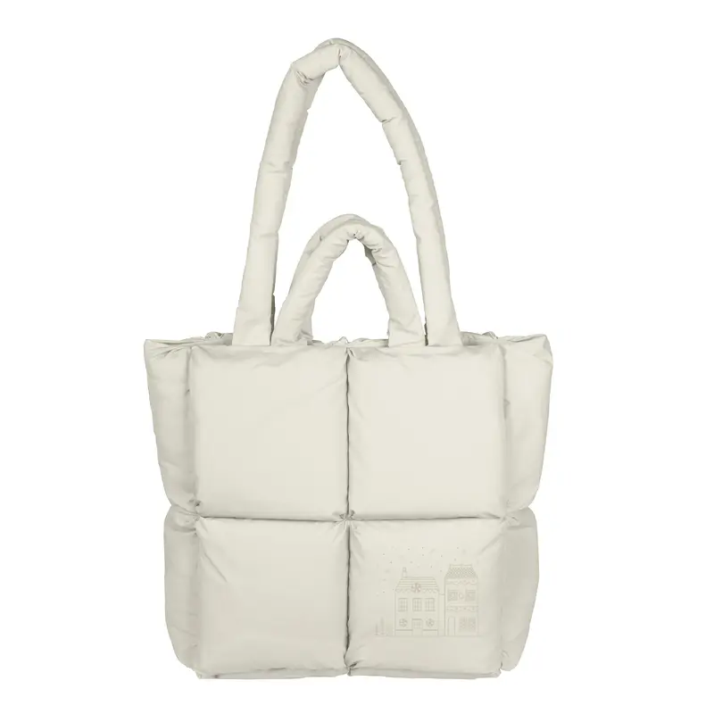 Christmas Village Puff Tote