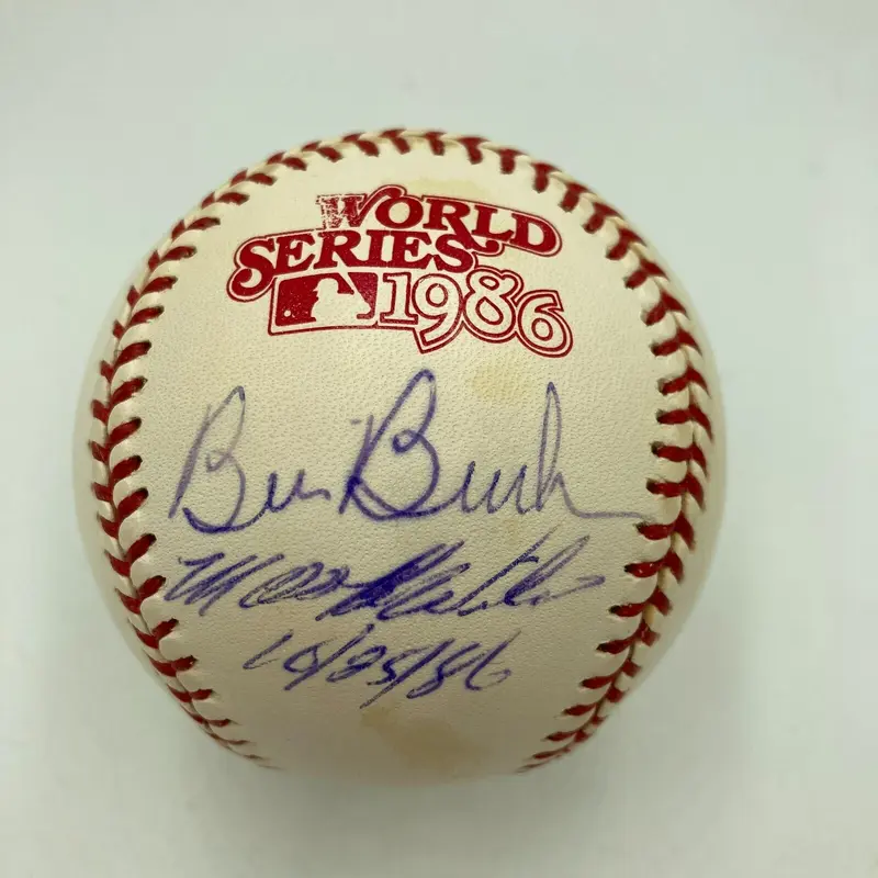 Rare Bill Buckner & Mookie Wilson Signed 1986 World Series Baseball JSA COA