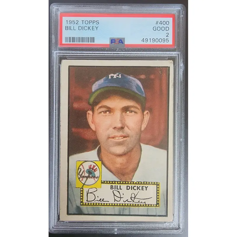 Bill Dickey 1952 Topps #400 PSA 2