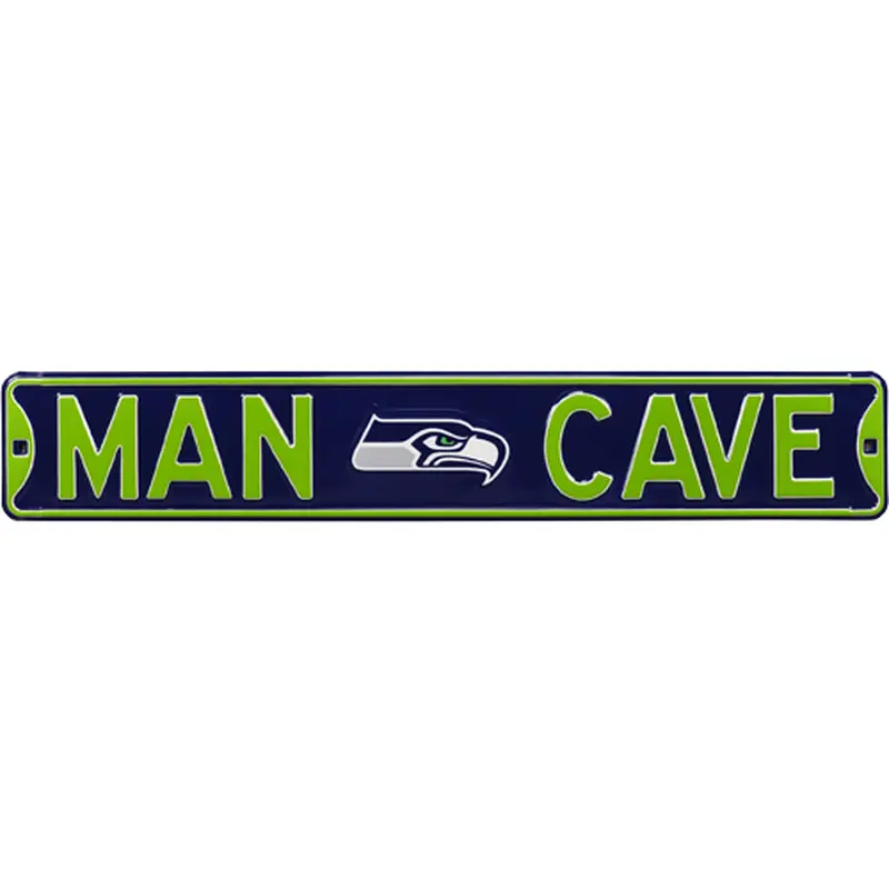Seattle Seahawks "MAN CAVE" Authentic Street Sign
