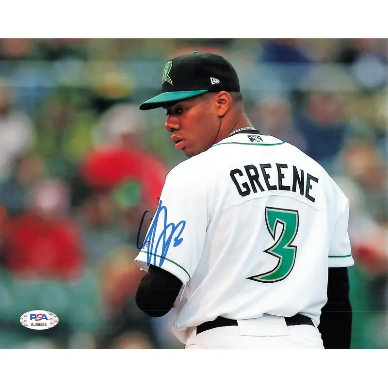 Hunter Greene signed 8x10 photo PSA/DNA Cincinnati Reds Autographed