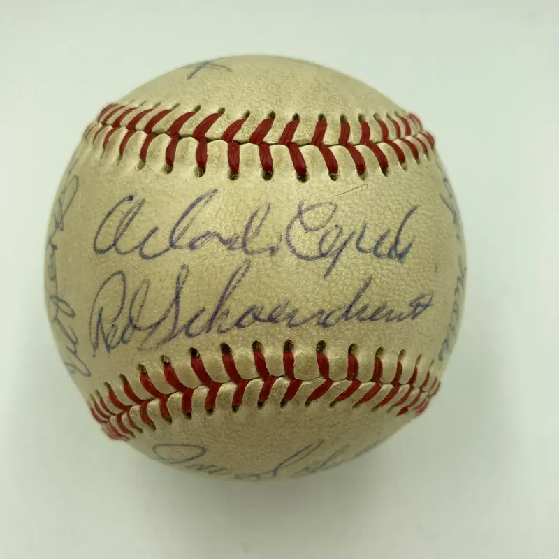 1967 St. Louis Cardinals World Series Champs Team Signed Baseball Beckett COA