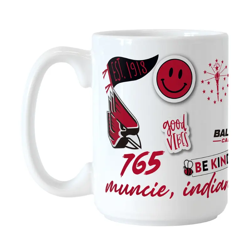 Ball State 15oz Native Sublimated Mug