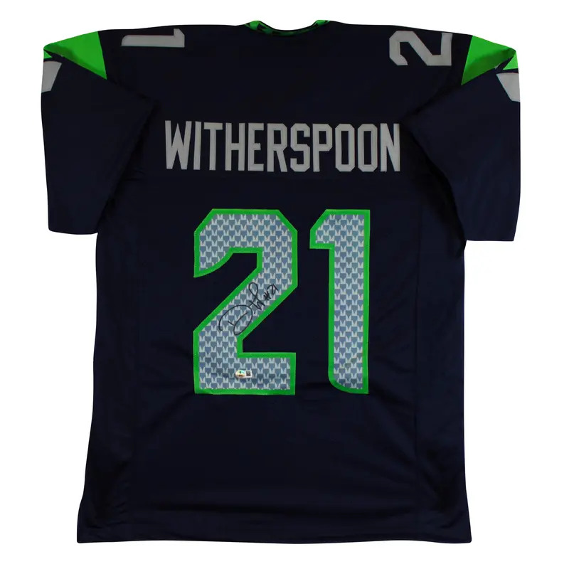 Devon Witherspoon Authentic Signed Navy Pro Style Jersey BAS Witnessed
