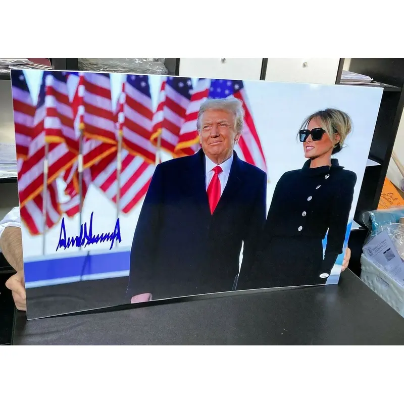 Magnificent President Donald Trump Full Name Signed Large 20x30 Photo JSA MINT 9