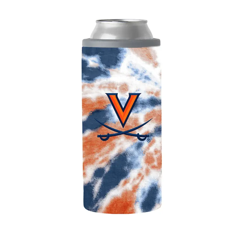 Virginia 12oz Tie Dye Slim Can Coolie