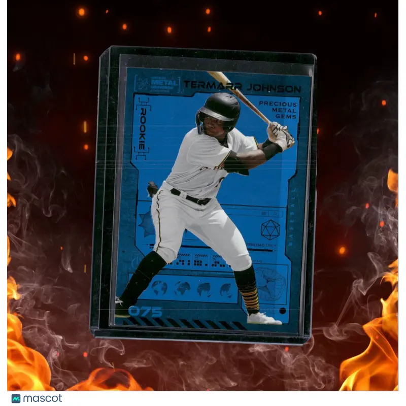 2023 Metal Universe Champions Termarr Johnson Blue Precious Metal Gems Rookie