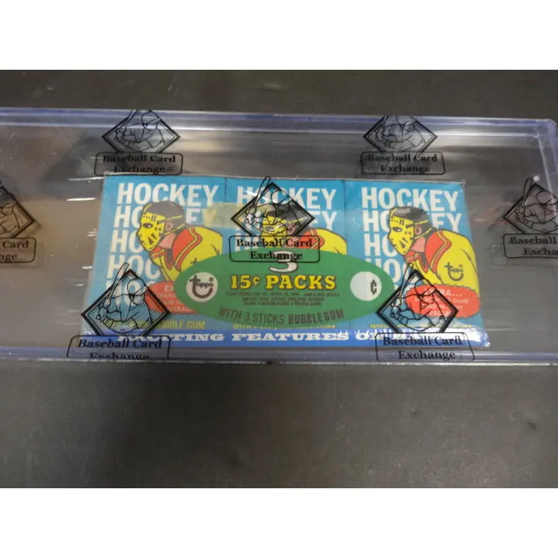 1974/75 Topps Hockey Unopened Wax Pack Tray