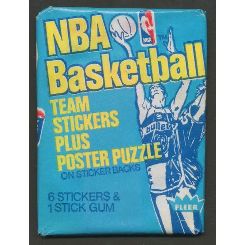 1978/79 Fleer Basketball Stickers Unopened Wax Pack