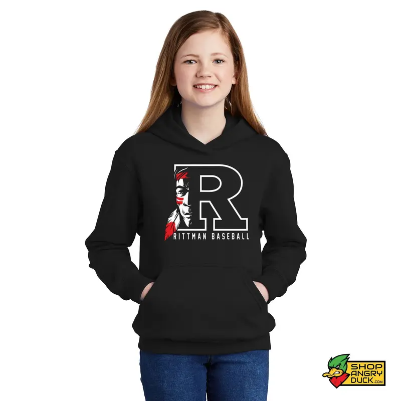 Rittman Indians Baseballs Youth Hoodie 04
