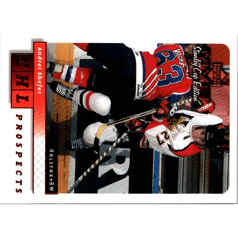 1999 Upper Deck MVP Stanley Cup Andrei Shefer #202 Rookie